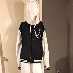 Black and White Varsity Jacket